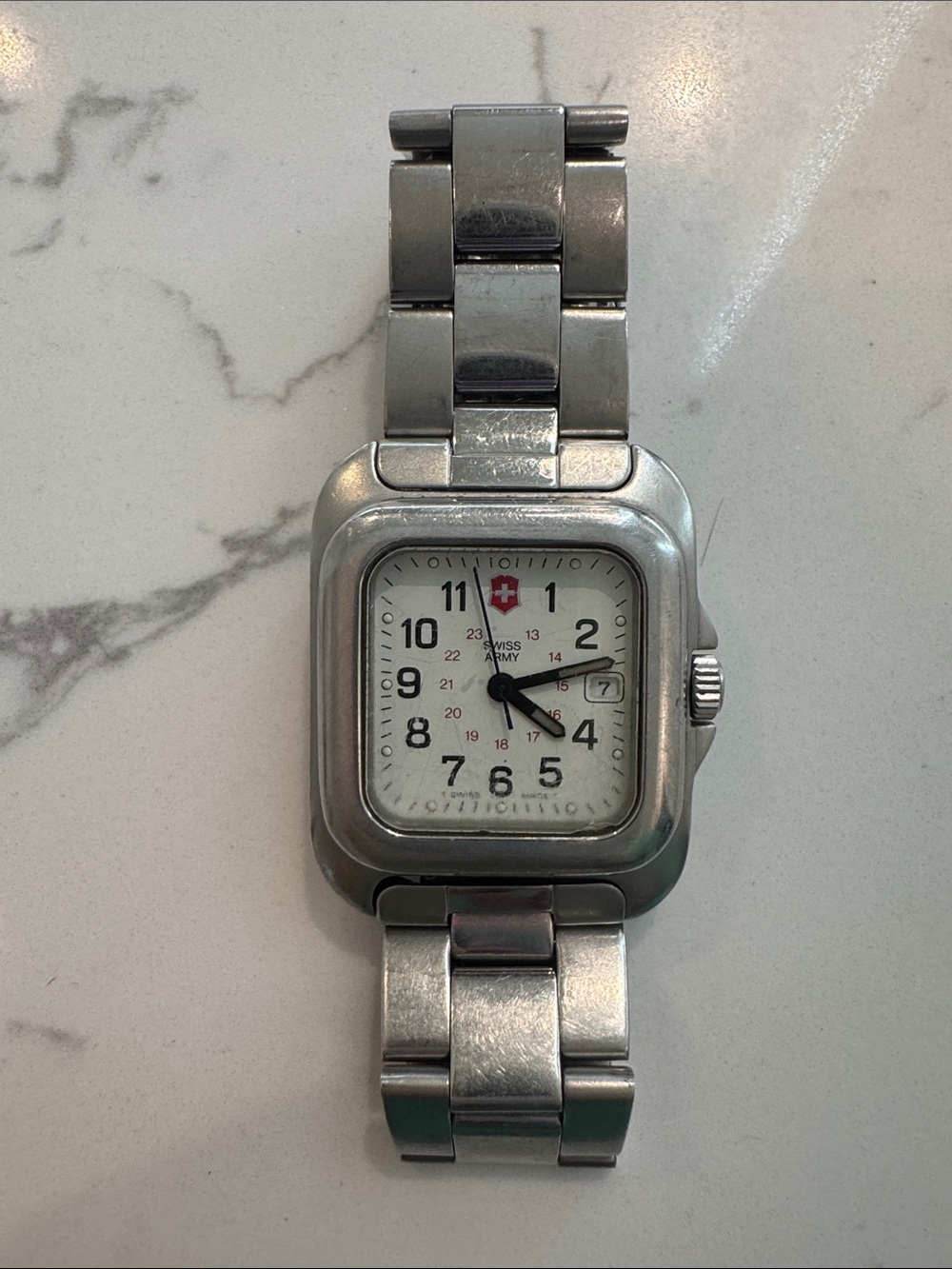 Men’s Stainless Steel Silver Watch - White Dial